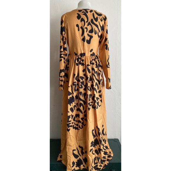 🌀NWT Yellow and black Maxi Dress - Picture 13 of 14